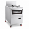 Computer Control Electric Open Fryer with Oil Filter (Single Vat, 2 Basket)