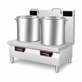 Commercial Induction Soup Cooker (Double Head)
