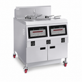 Computer Control Electric Open Fryer with Oil Filter (Double Vat, 4 Basket)